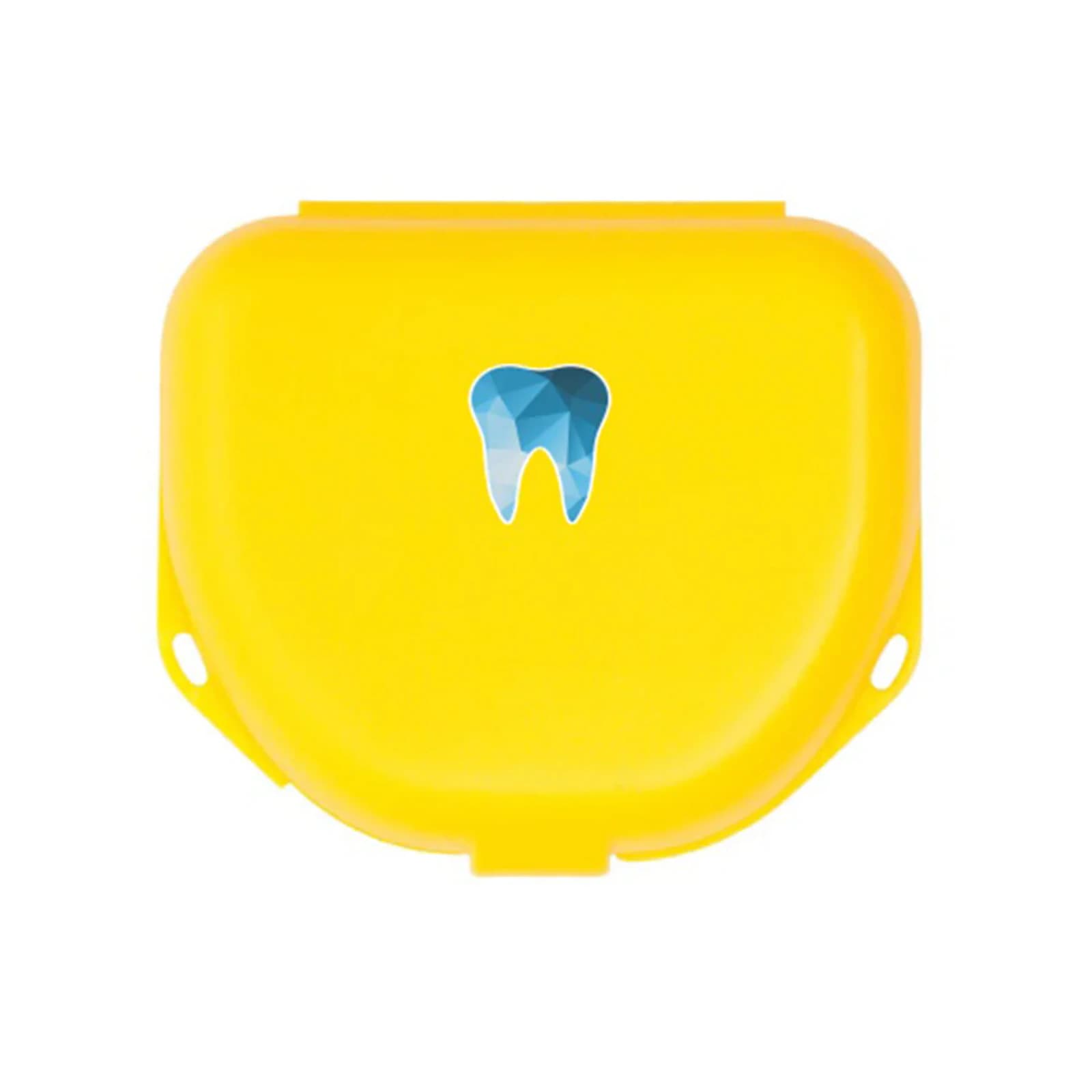 Zirc Imprinted Retainer Box, Neon Yellow, 1" Deep, 144/Pack, 25V500O - Imprinted Retainer Box 1-1/2In Deep Neon Yellow Pack of 144 - Image 1