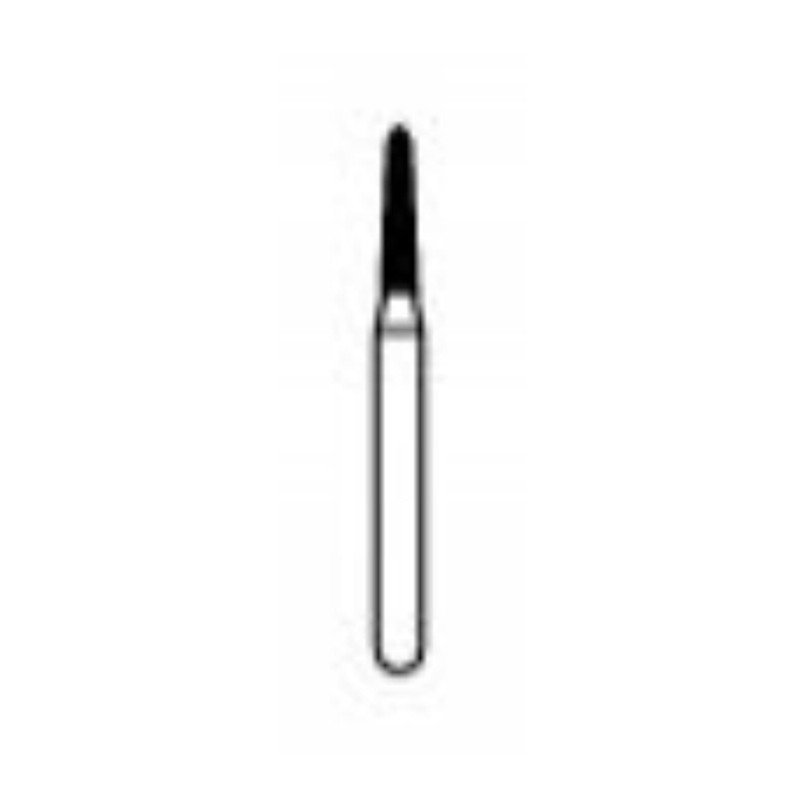 NTI® FG Diamond Bur, Coarse, Curettage, Cone Bevel End, #877K-012, 1.2 mm Diameter, 6.0 mm Length, Green, 5/Pkg thumbnail 2
