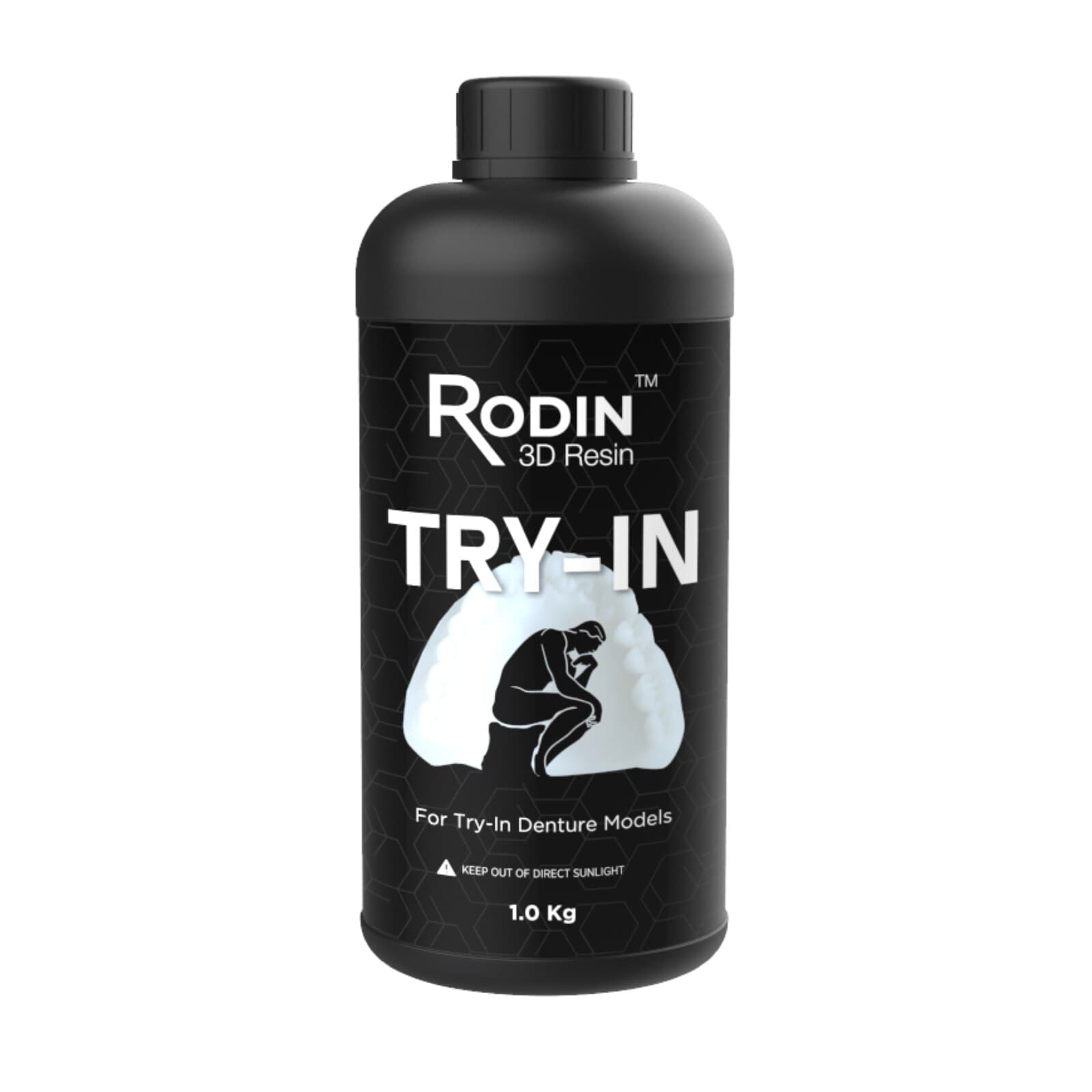 Rodin® Try-In 3D Resin, 1kg Bottle, Off-White, 3DR-TIF thumbnail 5