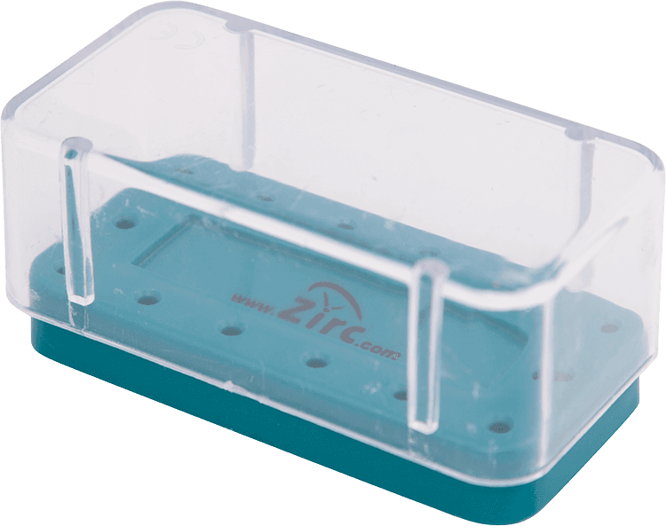 Zirc Magnetic Bur Block Cover, 14-Hole, 1" High Standard, Clear Plastic, 50Z404, 1/Pk thumbnail 8