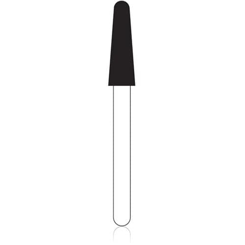NTI FG Diamond Bur, Round End Taper, Medium Grit, #856-025 / M856-025, 2.5 mm Head Diameter, 8.0 mm Head Length, Gray, 5/Pkg thumbnail 2