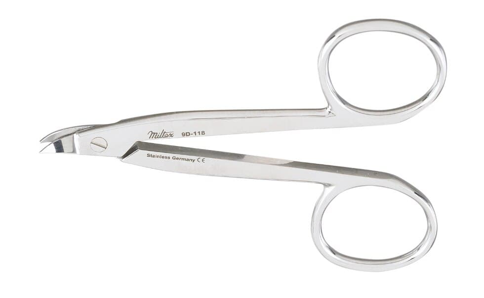 Miltex Pedo Crown-Festooning Scissors, Curved, 3-1/2", Stainless Steel, 1/Pk, 9D-118 thumbnail 3