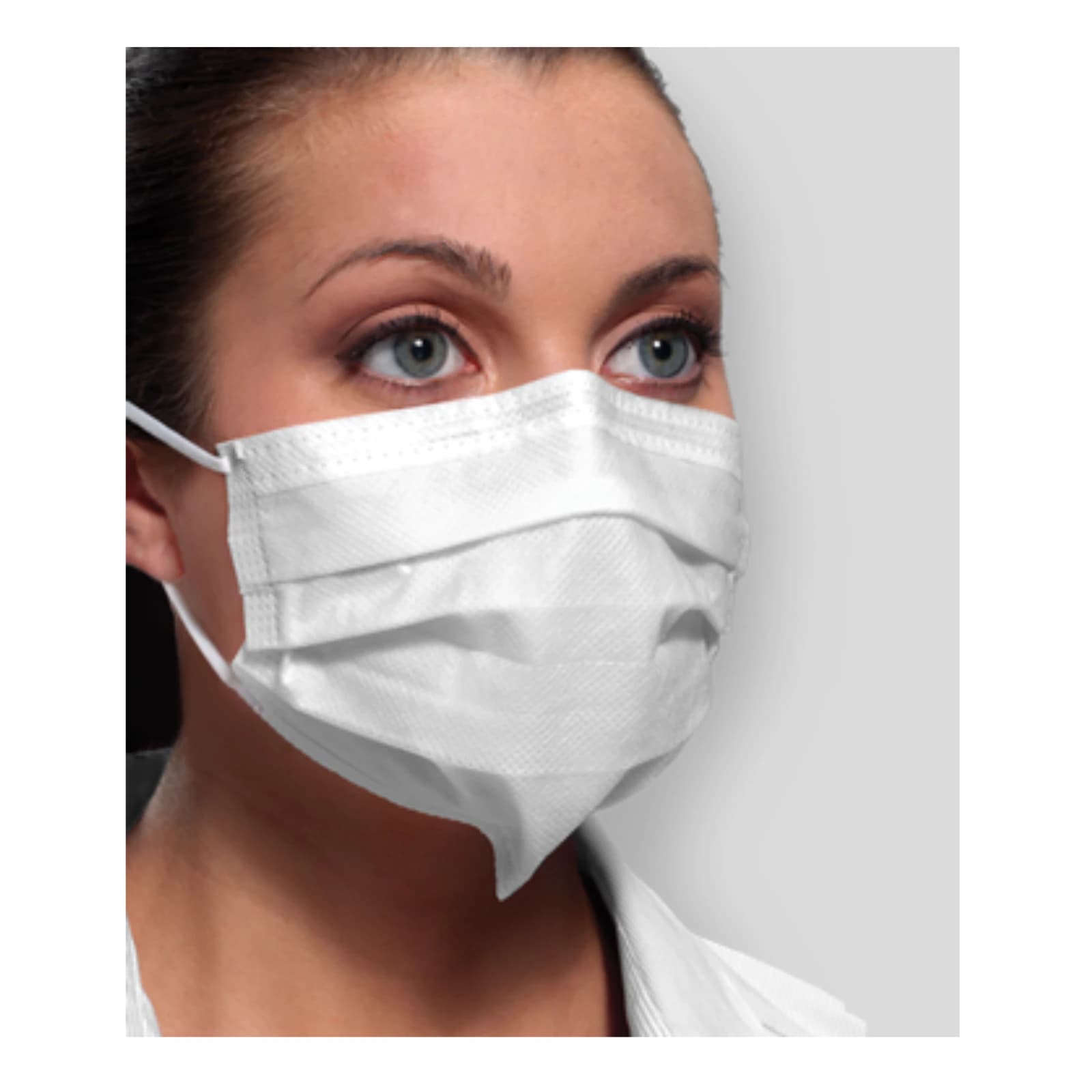 Crosstex Ultra Sensitive FogFree Earloop Face Mask, ASTM Level 3, White, 40/Box, GCFCXSF thumbnail 16