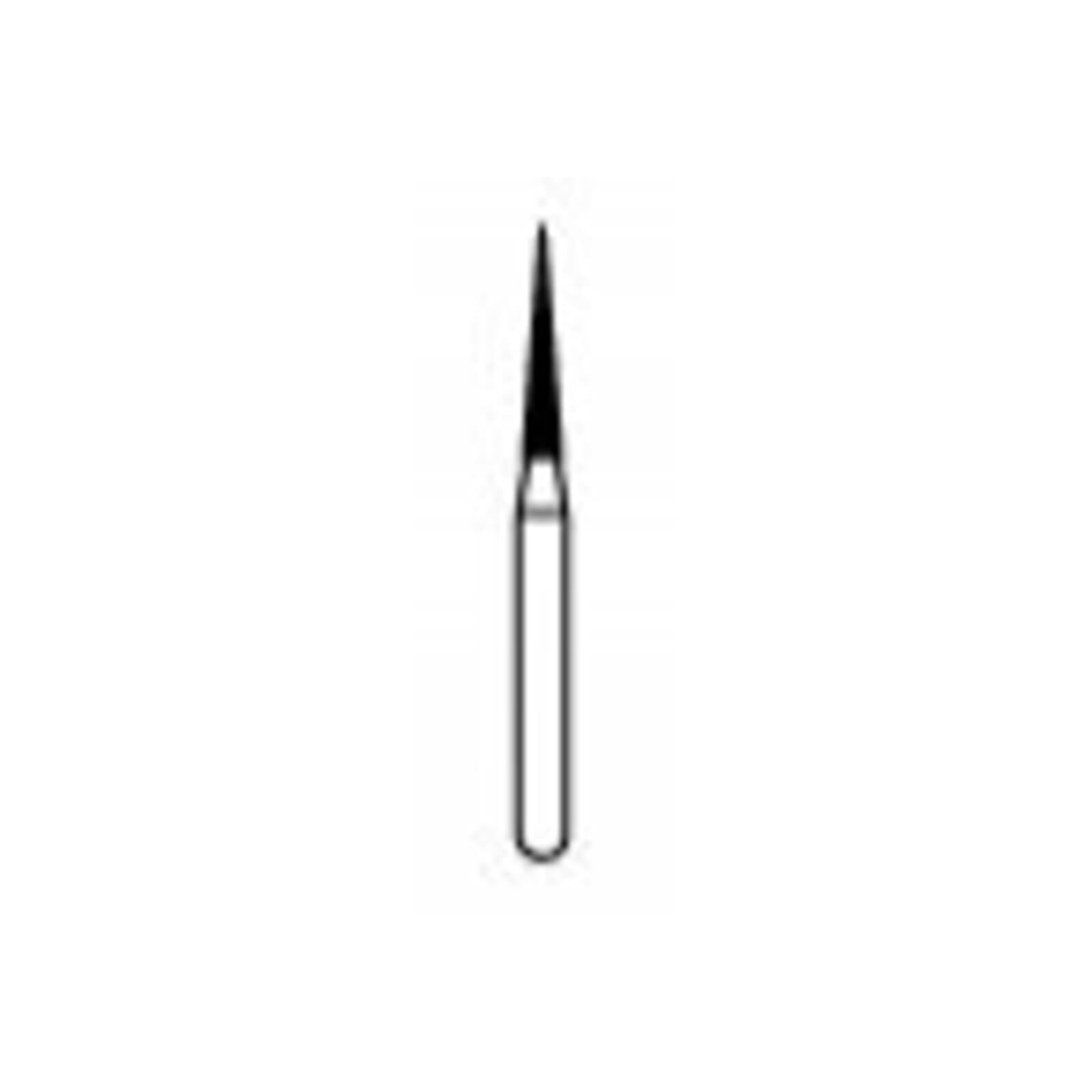 NTI Diamond Bur, FG, Needle, #858-012, 1.2 mm, Coarse, Green, 5/Pk, C858-012 thumbnail 3