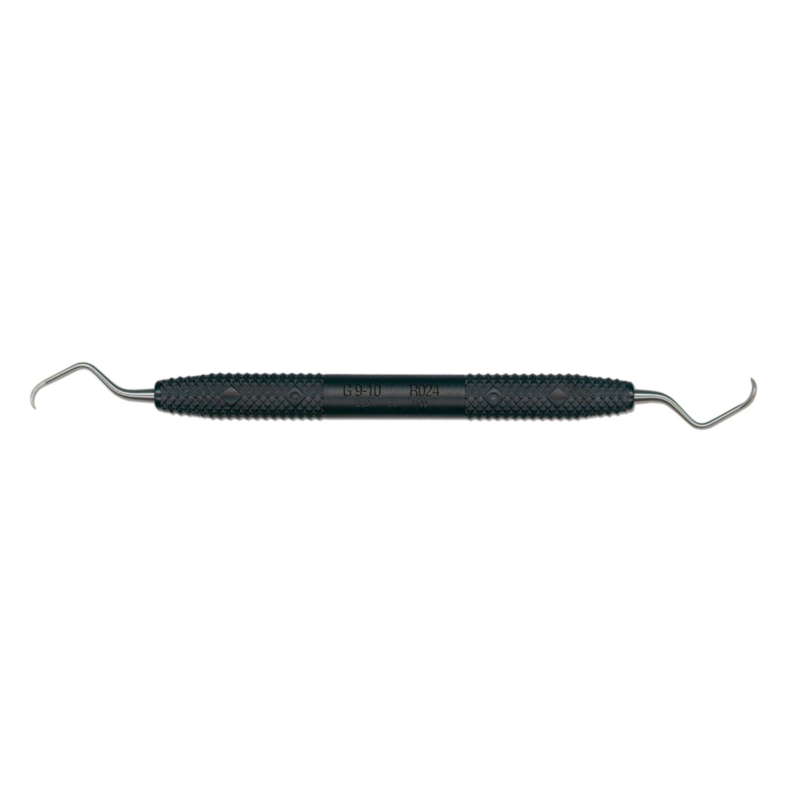 PDT Amazing Gracey 9/10 Curette, Double End, Orca Black Resin Handle, R024 thumbnail 2