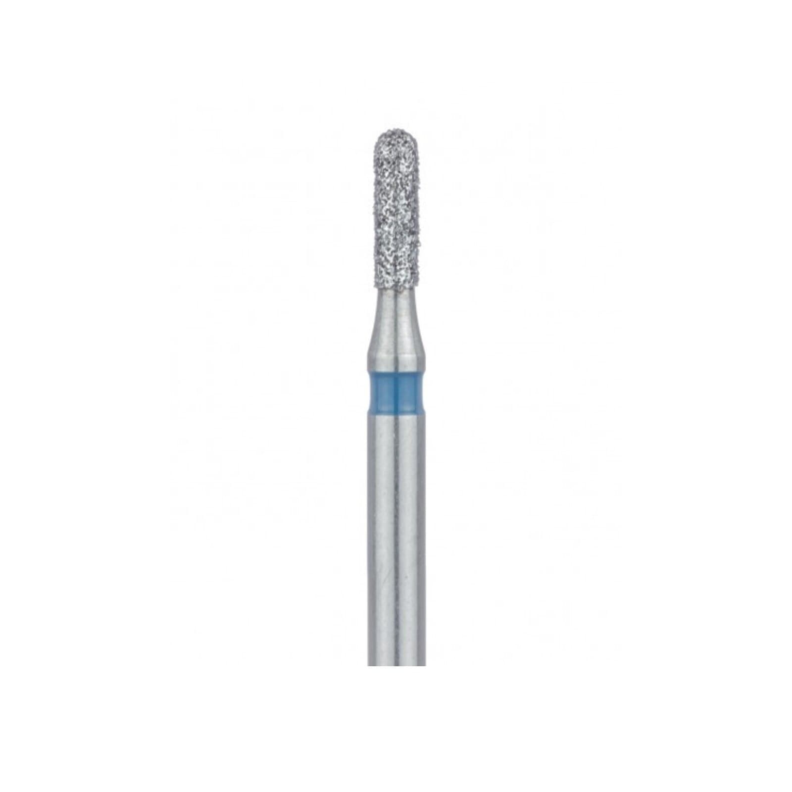Meisinger 838L-012-FG Medium Diamond Bur, Long Round End Cylinder, Friction Grip, 1.2 mm Diameter, 5/Pack thumbnail 3