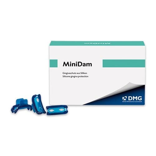 MiniDam Pre-Framed Silicone Rubber Dam, Latex-Free, Blue, 20/Box, 220381 thumbnail 3