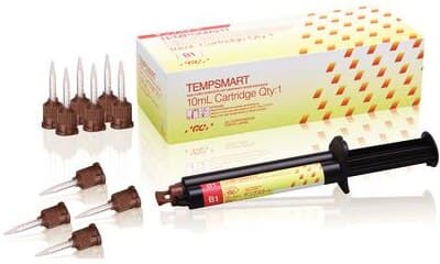 Tempsmart Temporary Crown & Bridge Material, Shade B1, 10 mL Syringe, 1:1 Cartridge, 009401 thumbnail 3