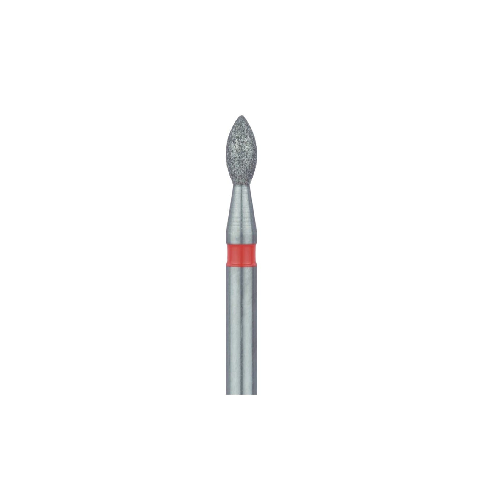 Meisinger 830F-018-FG Fine Diamond Bur, Pointed Football, Friction Grip, 1.8 mm Head Diameter, Red Ring, 5/Pack thumbnail 3