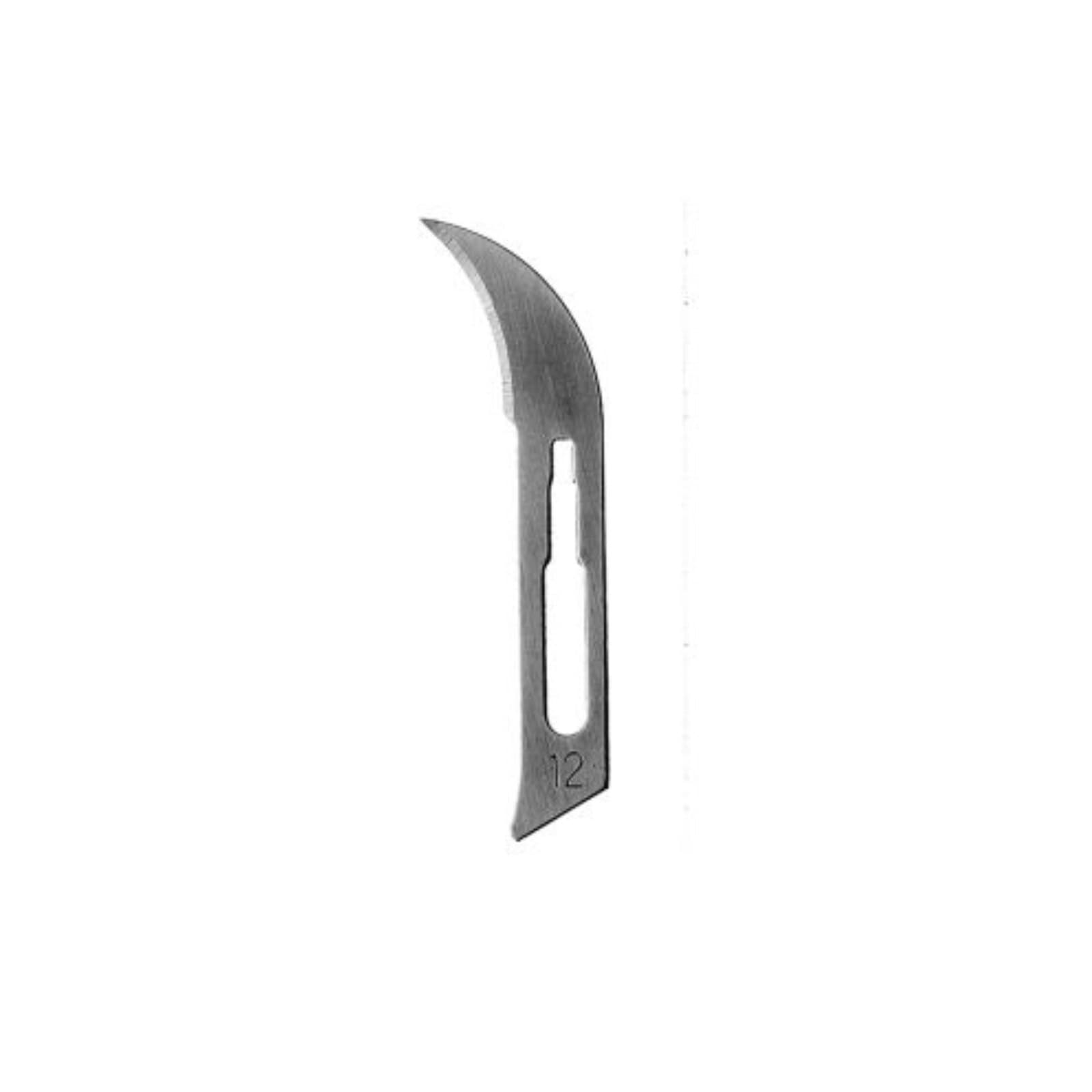 Hu-Friedy Carbon Steel Sterile Scalpel Blades, #12, Single-Use, 100/Box, 10-255-12 thumbnail 5