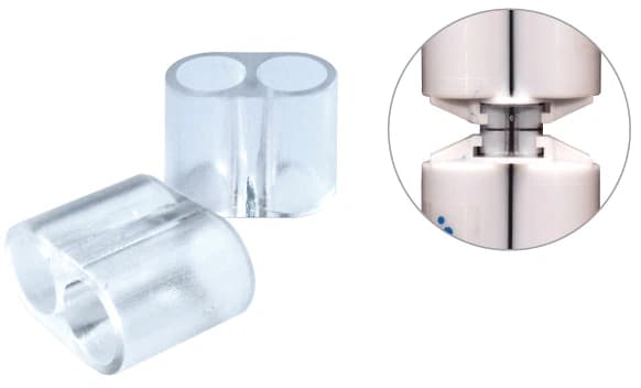 Plasdent VPS Impression Material Cartridge Transfer Connectors, Clear, 5/Bag, CC-IMP - VPS Material Cartridge Connectors Clear 5/Bag - Image 1