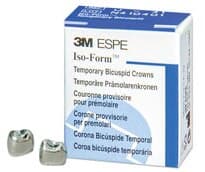 3M Iso-Form Temporary Tin-Silver Crown, First Bicuspid, Lower Left, Size L41, 5/Box, L41 thumbnail 2