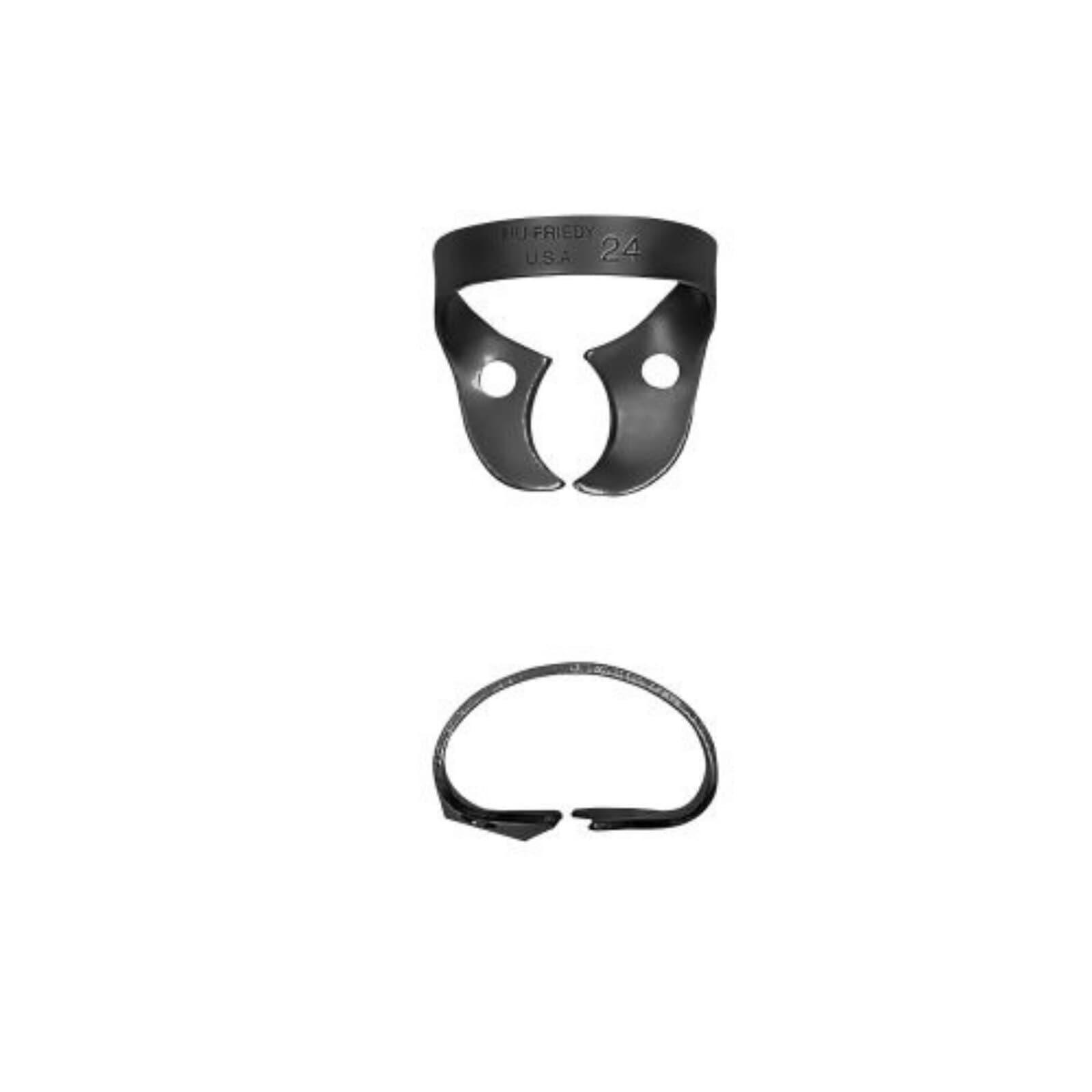 Hu-Friedy Black Line Rubber Dam Clamp, Wingless, #24, Upper Right/Lower Left Molars, RDCM24X thumbnail 2