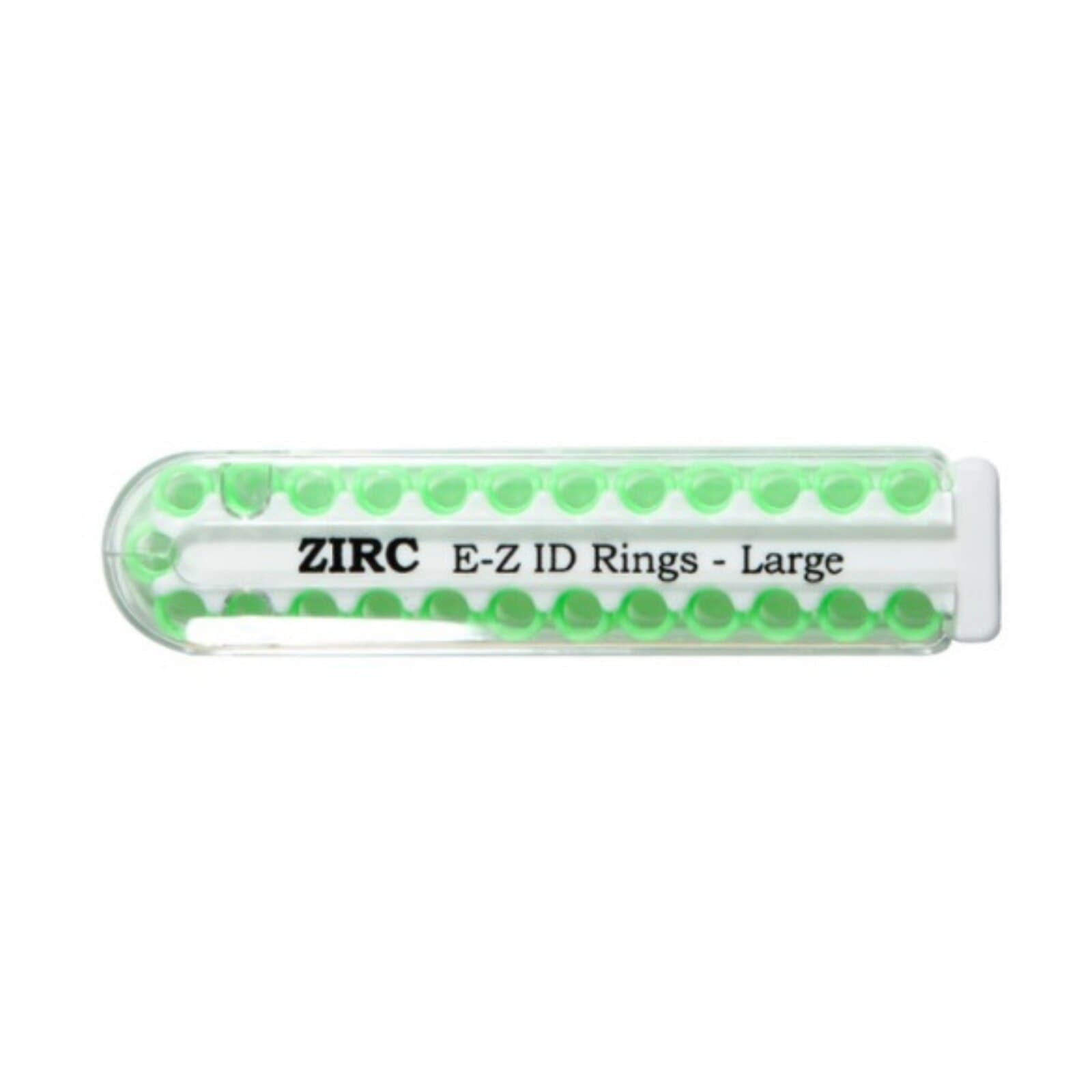 Zirc E-Z ID Instrument Rings, Large, Neon Green, 1/4", 25/Pk, 70Z200P thumbnail 2