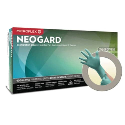 Microflex Neogard Chloroprene Exam Gloves, Powder-Free, Non-Sterile, Medium, Green, 100/Box, C522 thumbnail 9