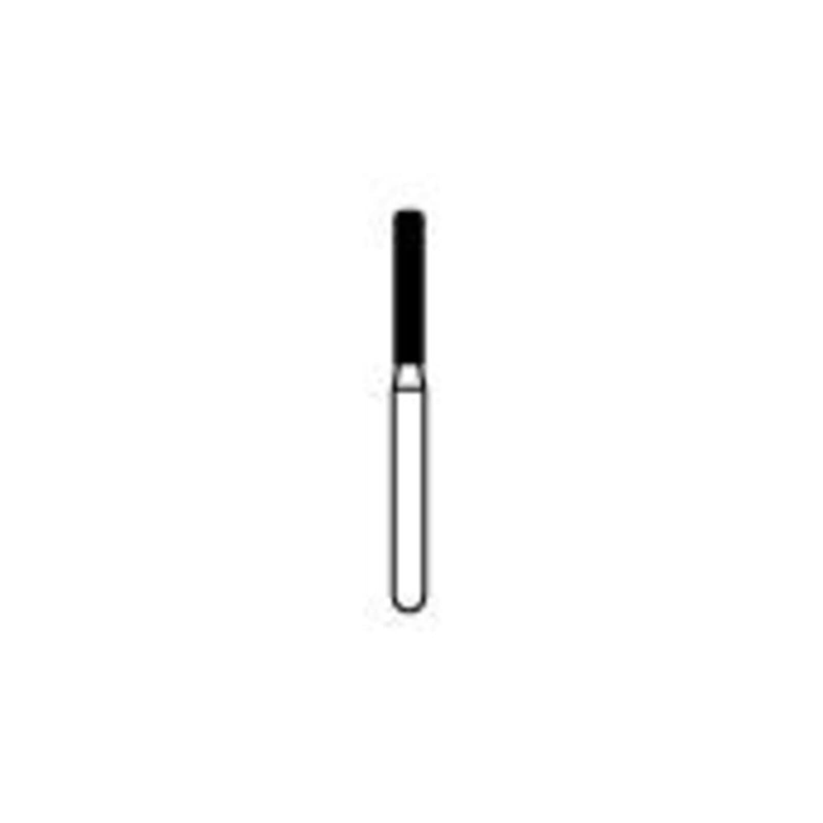 NTI Diamond Bur, FG, Fine, Modified Shoulder Cylinder, #837KR-014, 1.4 mm Diameter, 8.0 mm Length, 5/Pk thumbnail 2