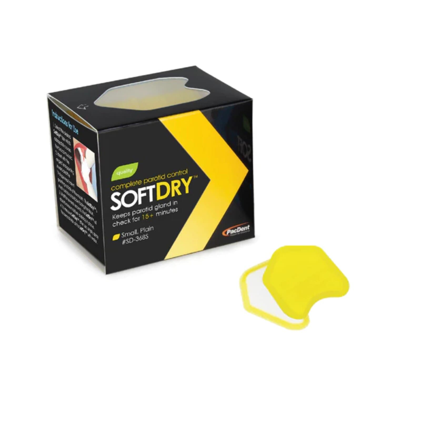 Pac-Dent SoftDry Cotton Roll Substitute, Small Child, Yellow, 50/Pk, SD-368S thumbnail 2