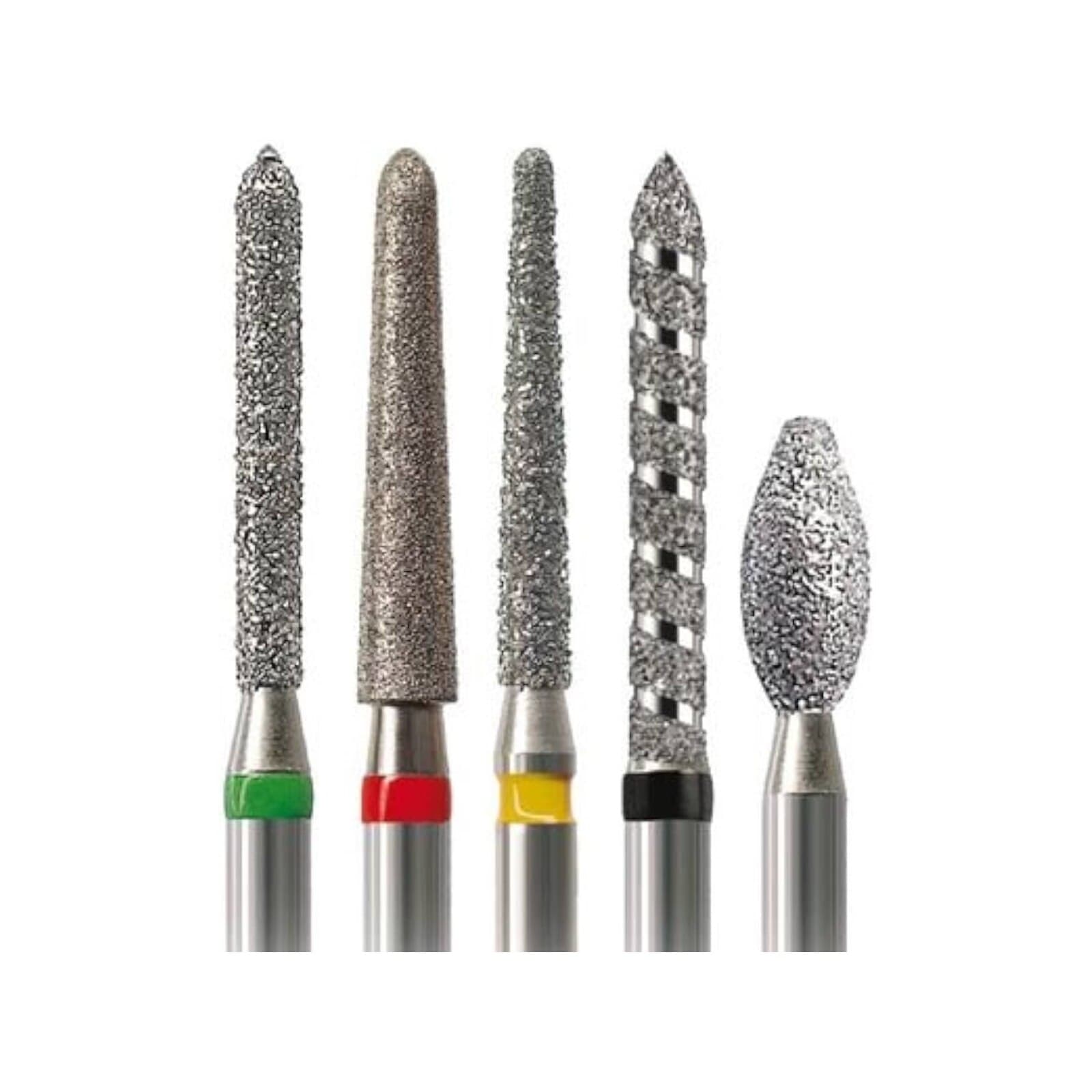 NTI® FG Diamond Bur, Super Coarse, Needle, #SC858-016, 1.6 mm x 8.0 mm, Friction Grip, 5/Pkg thumbnail 2