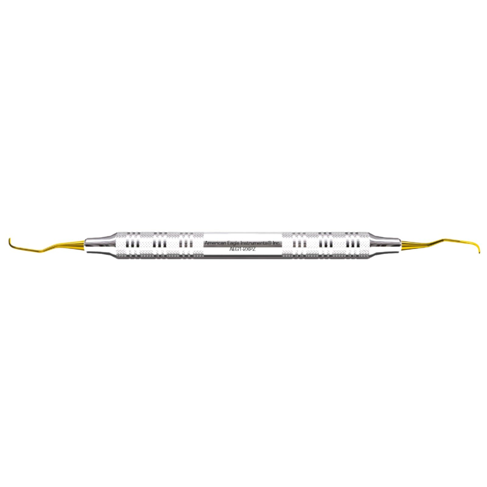 Standard Gracey Curette, XP, #1-2, Anterior, EagleLite Stainless Steel Handle, 3/8", Double End, AEG1-2XPZ, 1/Pk thumbnail 9