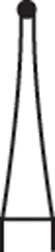 Alpen Carbide Bur RA #7 Round, Right-Angle Latch, 2.1 mm Head Diameter, 10/Pkg - Alpen Burs Carbide 10/Pk RA7 - Image 1