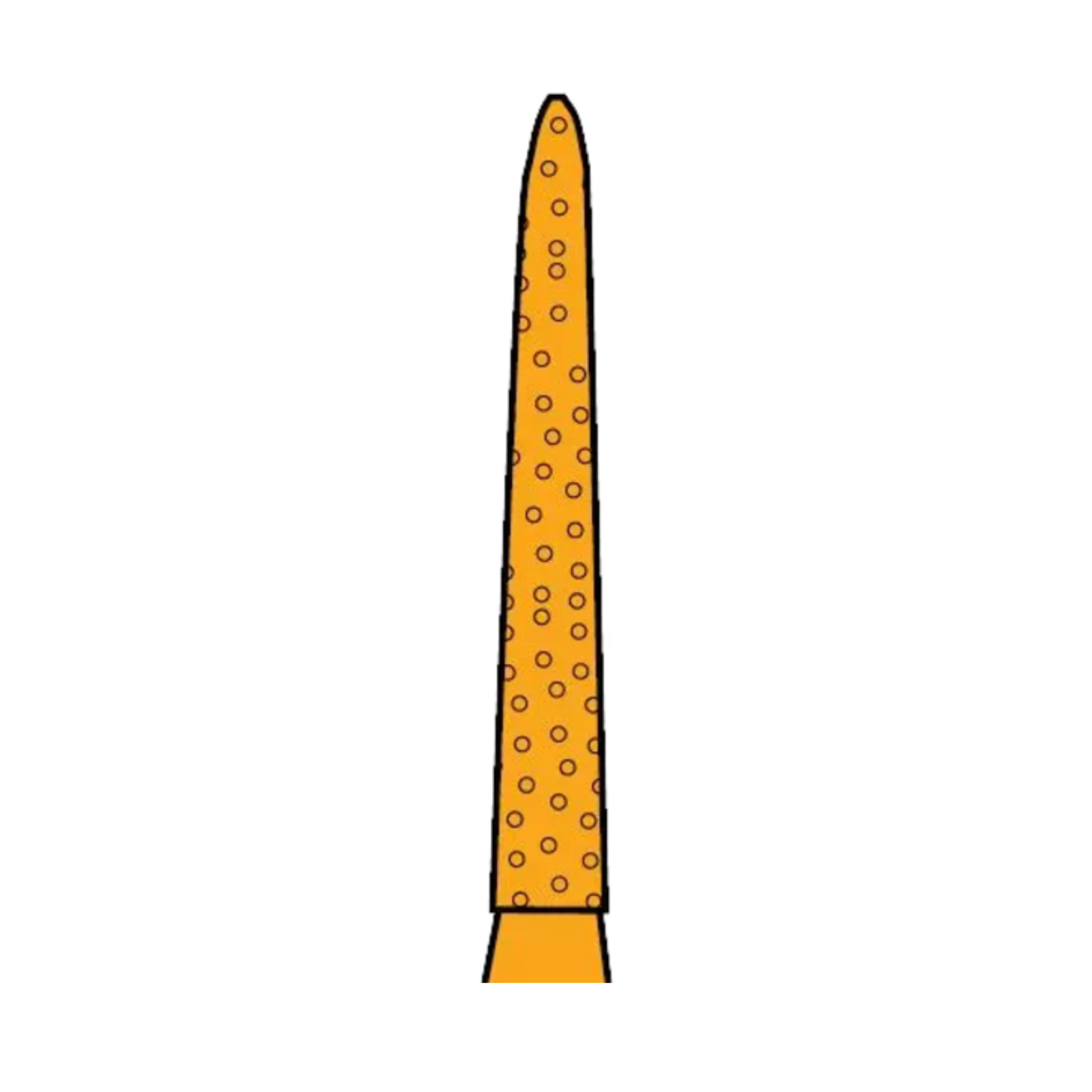 Two Striper Gold-Plated Diamond Bur, FG, Curettage, 252.SC, 1.8 mm Major/0.4 mm Minor Diameter, 10 mm Length, Medium Grit, Blue, 5/Pk, 2015607 thumbnail 7
