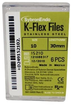 Kerr K-Flex Stainless Steel Hand Files, #10, 30 mm, Purple, 6/Pk, 15210 thumbnail 13