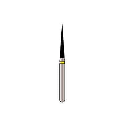 Alpen X1 Diamond Single-Use Bur, FG, #859-014EF, Cone Pointed End, Extra-Fine, Yellow, 1.4 mm, 25/Pk, X859EF014 thumbnail 9