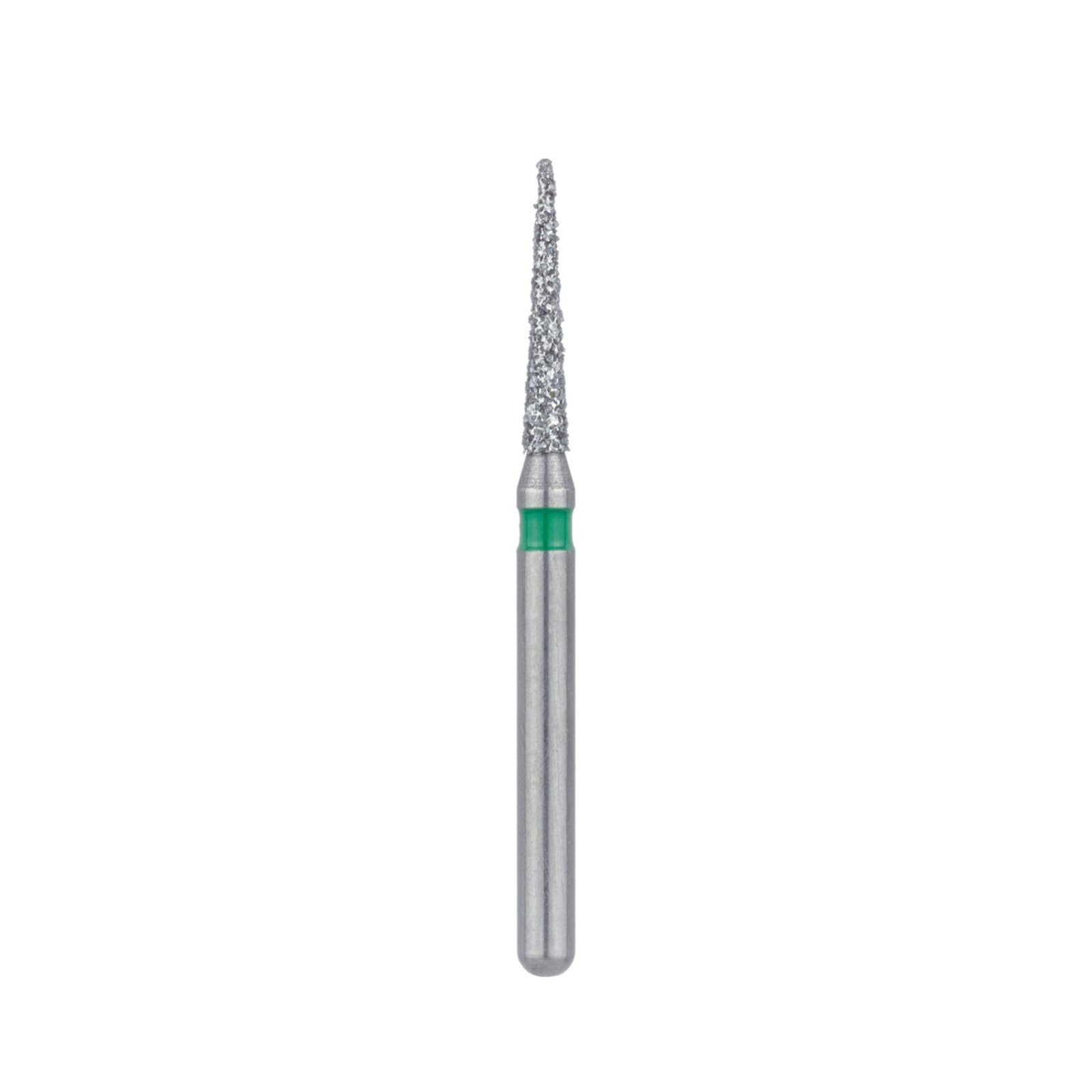 Meisinger Multi-Use Diamond Bur, Friction Grip (FG), Needle, 858G-014, 1.4 mm Head, 8 mm Working Length, Coarse, Green, 5/Pk, 858G-014-FG thumbnail 4