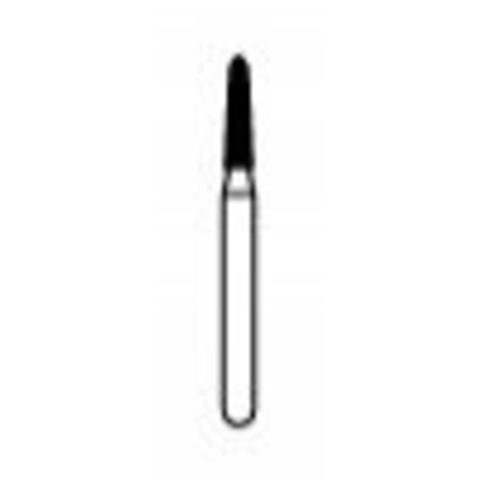 NTI® FG Diamond Bur, Coarse, Curettage, Cone Bevel End, #877K-014, 1.4 mm Diameter, 6.0 mm Length, Green, 5/Pk, C877K-014 thumbnail 2