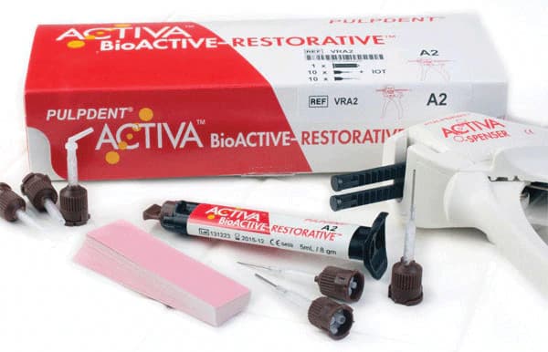 Pulpdent Activa BioACTIVE-RESTORATIVE Value Refill, A1, 5 mL Syringe, 2/Pk, VR2-A1 thumbnail 16
