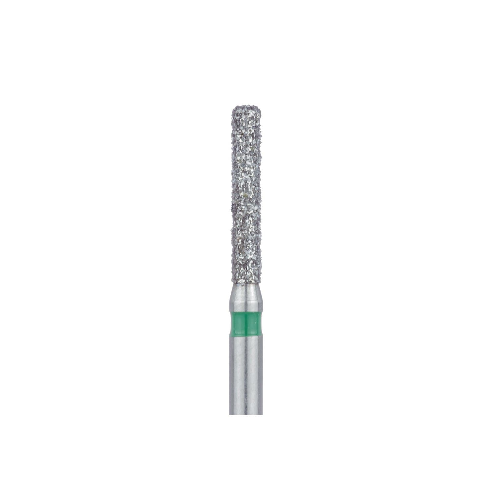 Meisinger 842G-014-FG Coarse Diamond Bur, Round Edge Cylinder, Friction Grip, 1.4 mm Head Diameter, 8.0 mm Head Length, Green Ring, 5/Pack thumbnail 3