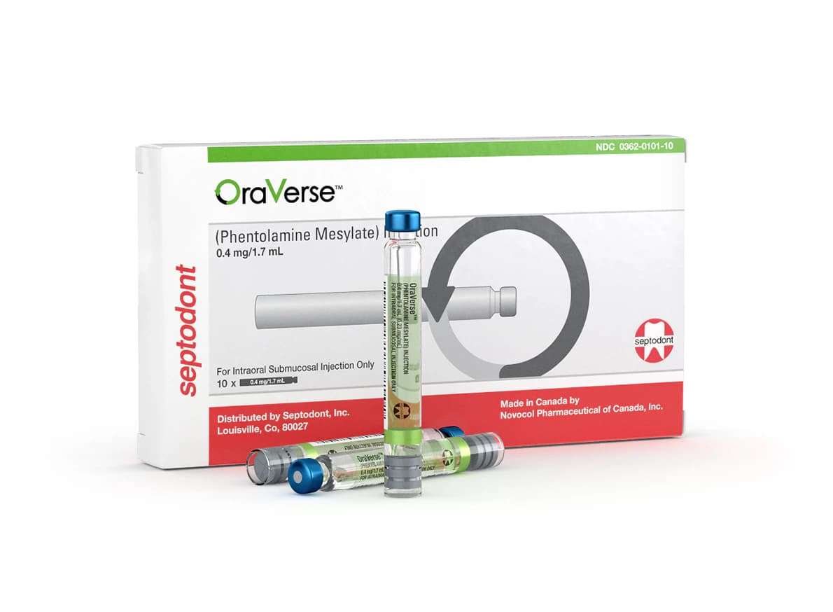 OraVerse (Phentolamine Mesylate) Local Anesthesia Reversal Agent, 1.7 mL Glass Cartridges, 10/Box, 99210 thumbnail 7