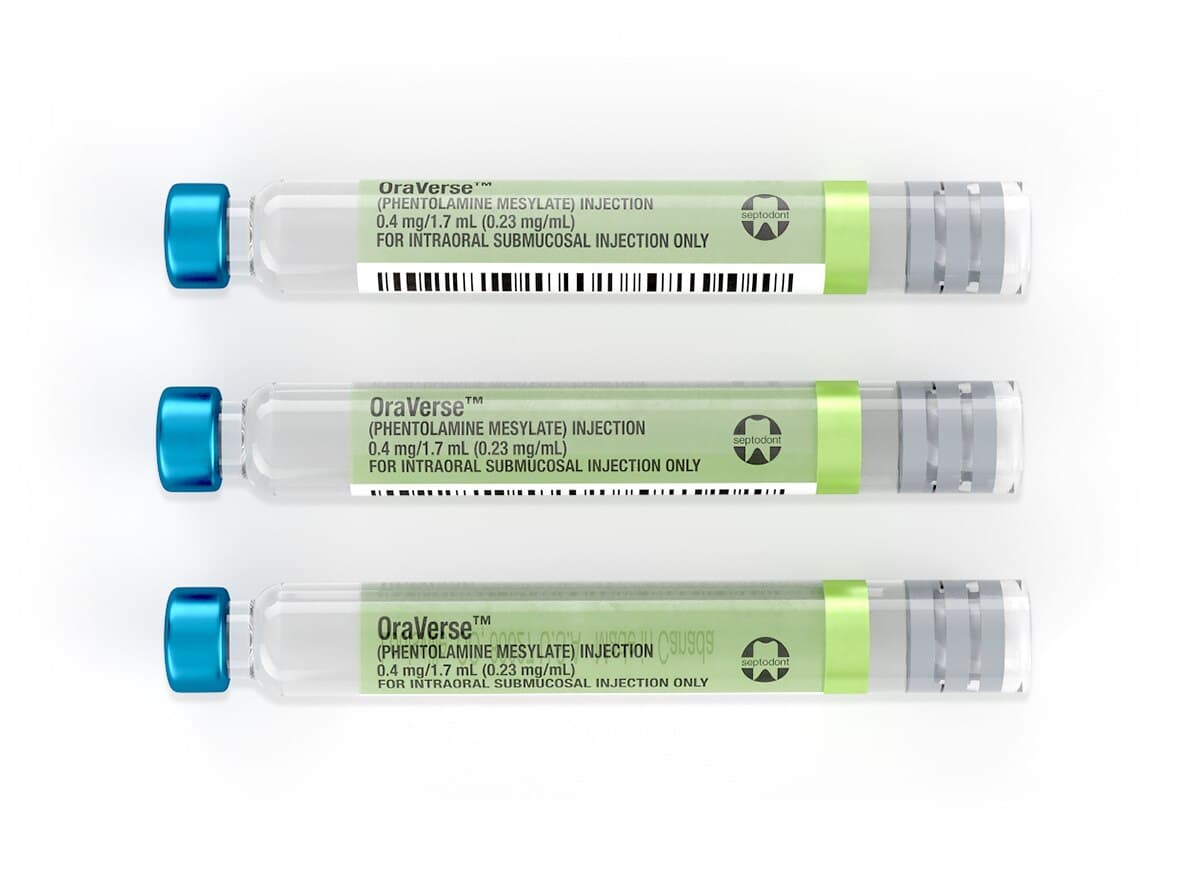 OraVerse (Phentolamine Mesylate) Local Anesthesia Reversal Agent, 1.7 mL Glass Cartridges, 10/Box, 99210 thumbnail 8