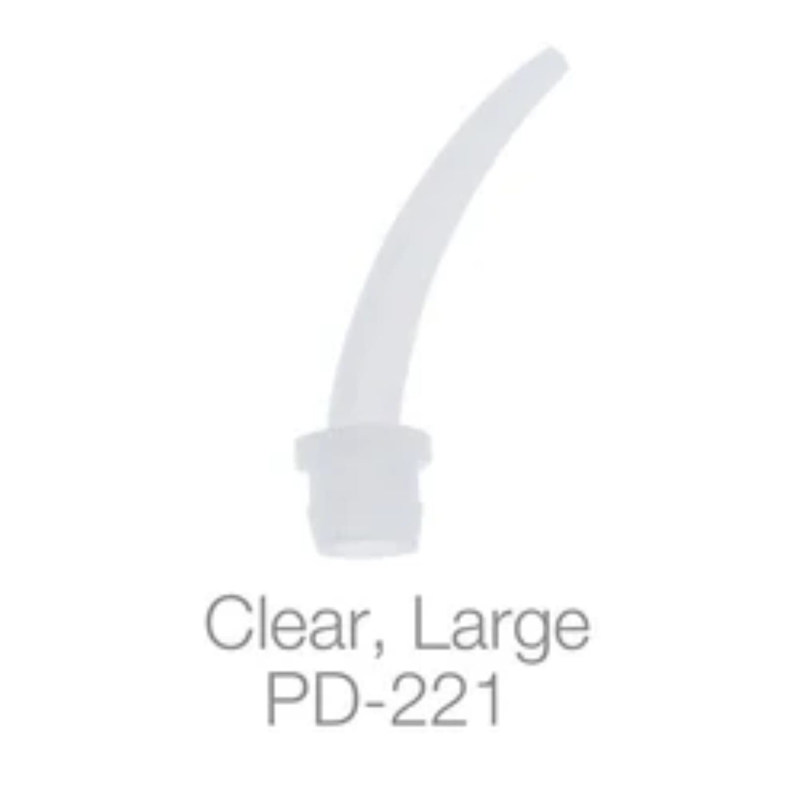 Pac-Dent HP Intra-Oral Tips, Large, Clear, 100/Pack - HP Intra-Oral Tips Large 100/Pk Clear - Image 1