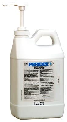 Peridex Chlorhexidine Gluconate 0.12% Oral Rinse, Mint, 64 oz Bottle with Pump, 1/Pk, 12133 thumbnail 4