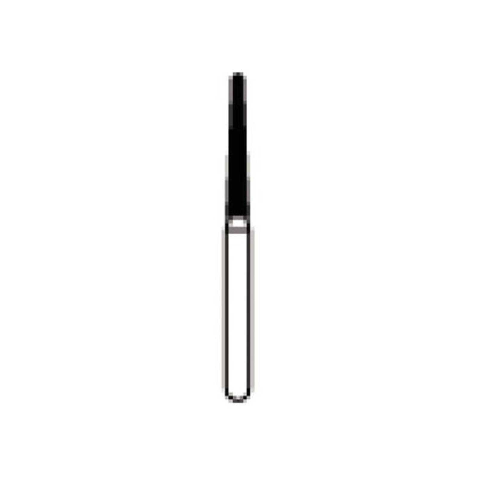 NTI Diamond Bur, Friction Grip (FG), Medium Grit, Safe End Taper, #857-014, 1.4 mm Diameter, 10.0 mm Length, Gray, 5/Pkg, M857-014 thumbnail 2