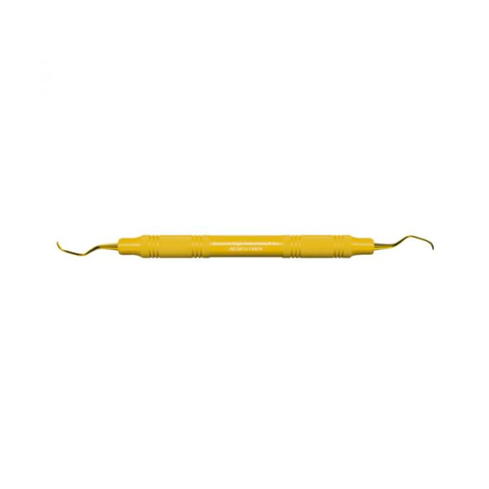 XP Universal Curettes, #13/14 McCall, Double End, EagleLite Yellow Resin Handle, 3/8" (9.5mm), AECM13-14XPX - XP Universal Curettes – 13/14 McCall, Double End - EagleLite™ Color Resin Handle - Image 1