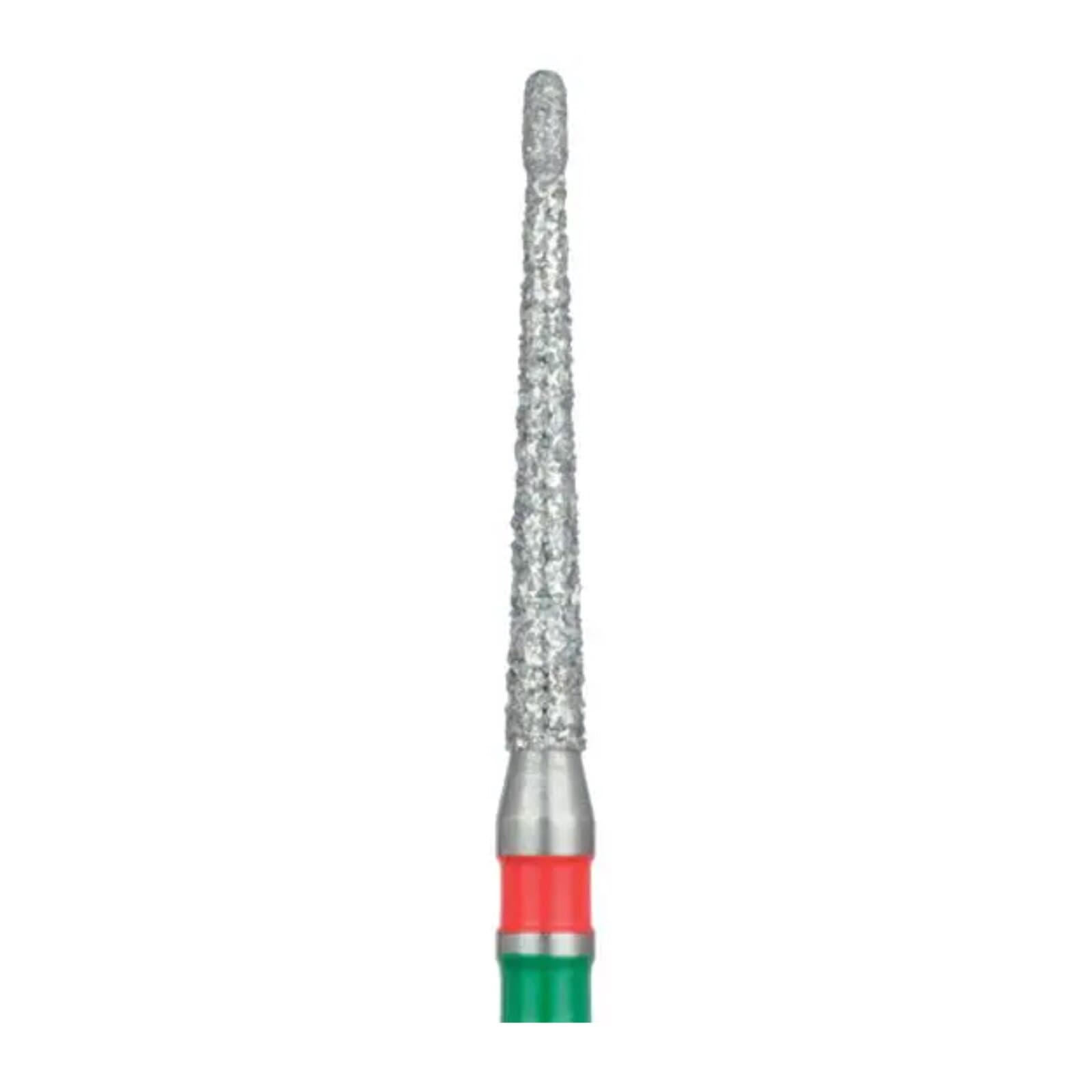 Meisinger 852GF-014 FG Fine/Coarse Diamond Bur, Tapered Round End, 1.4mm, Friction Grip, Multi-Use, Pack of 5 thumbnail 3