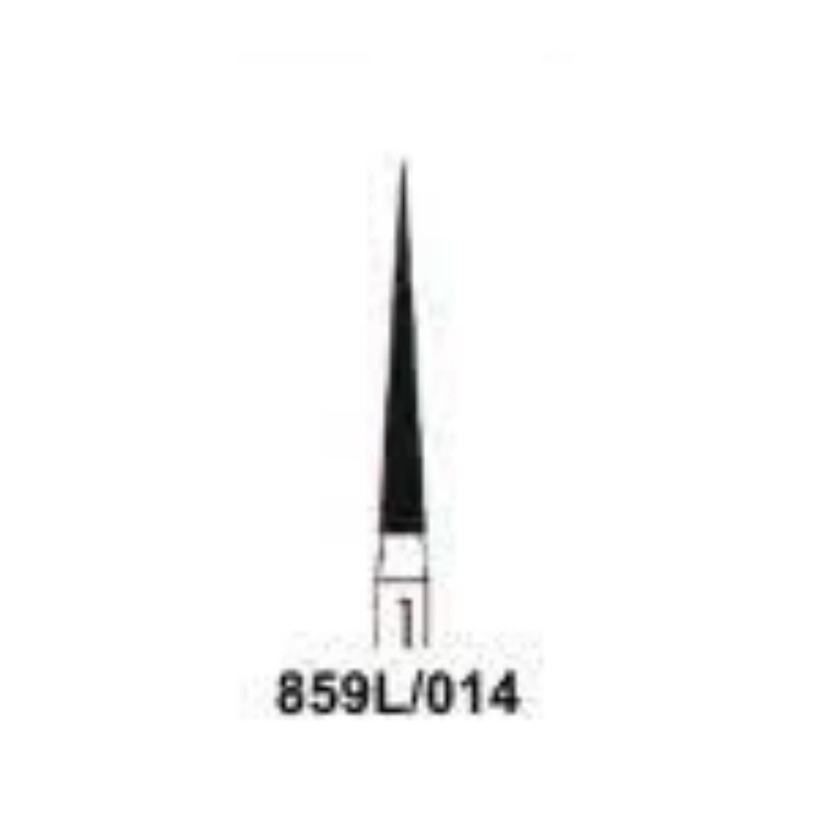 NTI® FG Diamond Bur, Fine, Long Needle, #859L-014, 1.4 mm Diameter, 11.5 mm Length, Friction Grip, 5/Pkg, F859L-014 thumbnail 2