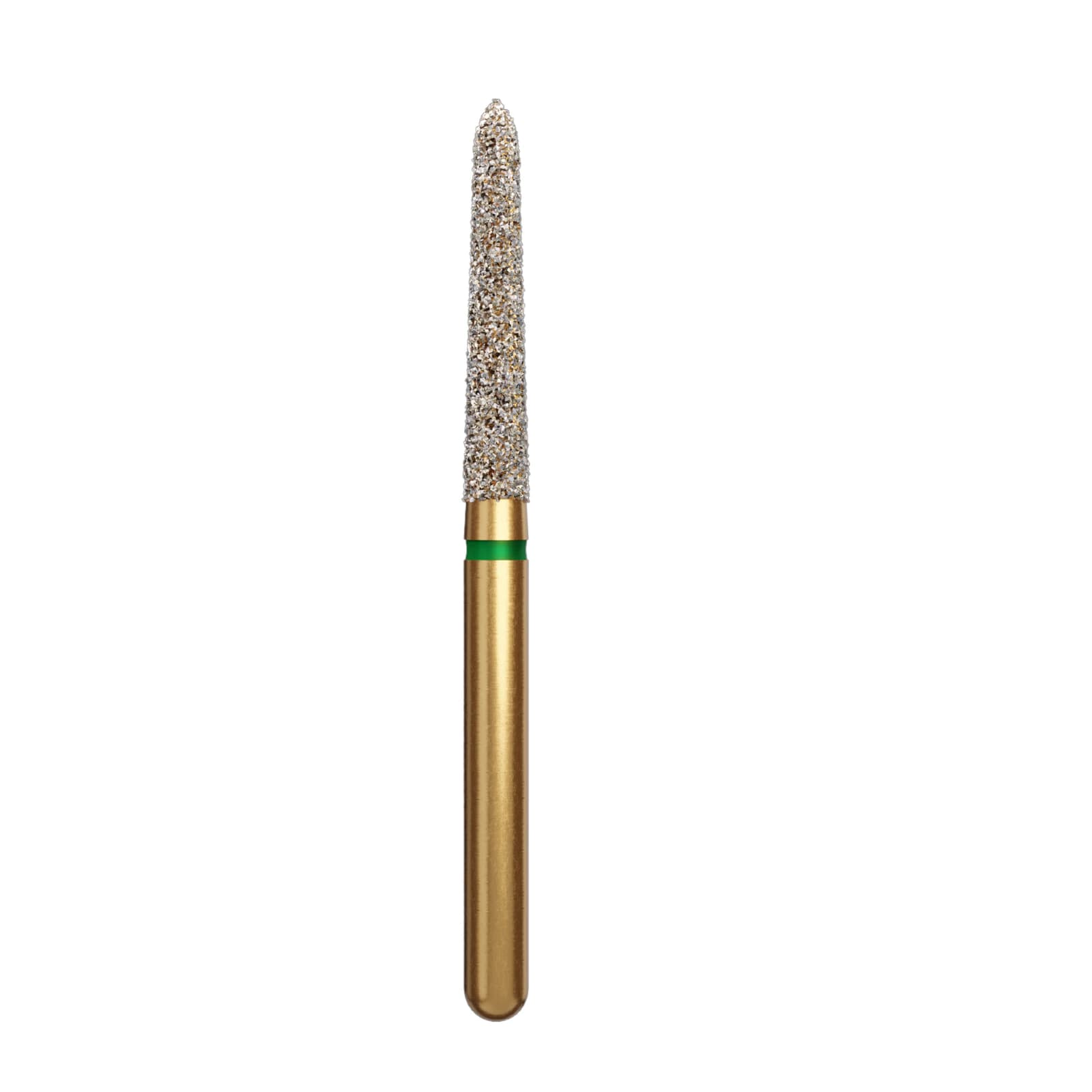 Alpen FG #879K.018 SuperCoarse Grit Curettage/Pointed Taper Diamond Bur, 5/Pk, 879K-314-018-10.00-SC - Alpen FG #879K.018 SuperCoarse Grit, Curettage/Pointed Taper Diamond Bur - Image 1