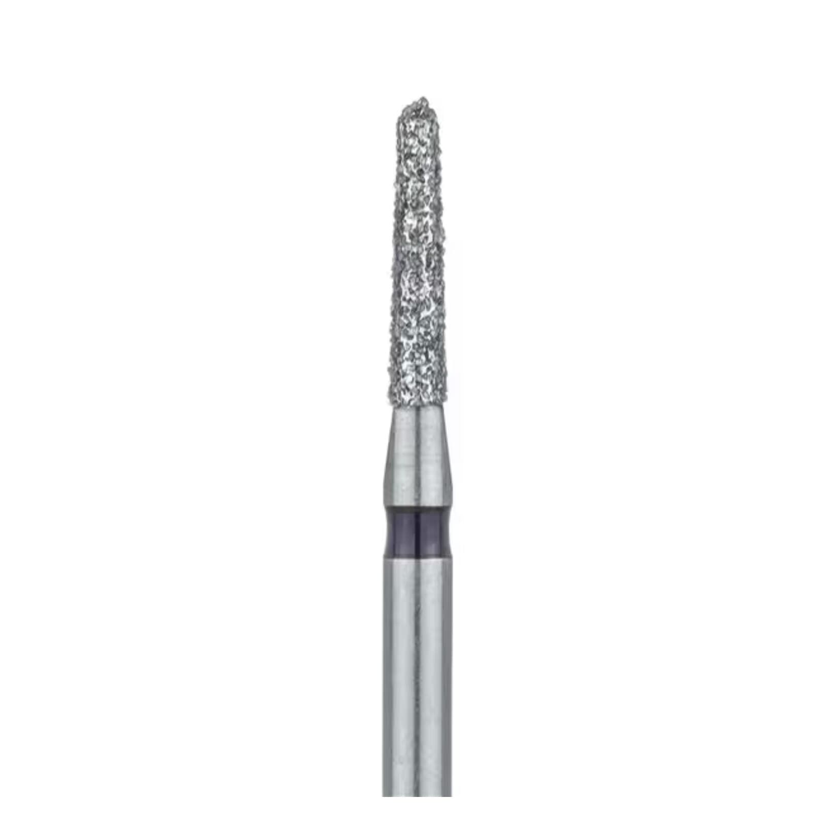 Meisinger 849H-014-FG Diamond Bur, Super Coarse (Black), Round End Tapered (Cone), Friction Grip, 1.4 mm Head Diameter, 6.0 mm Head Length, 5/Pkg thumbnail 3