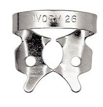 Ivory Rubber Dam Clamp, Winged, #26, Small Lower Molar, Stainless Steel, 50057370 thumbnail 3