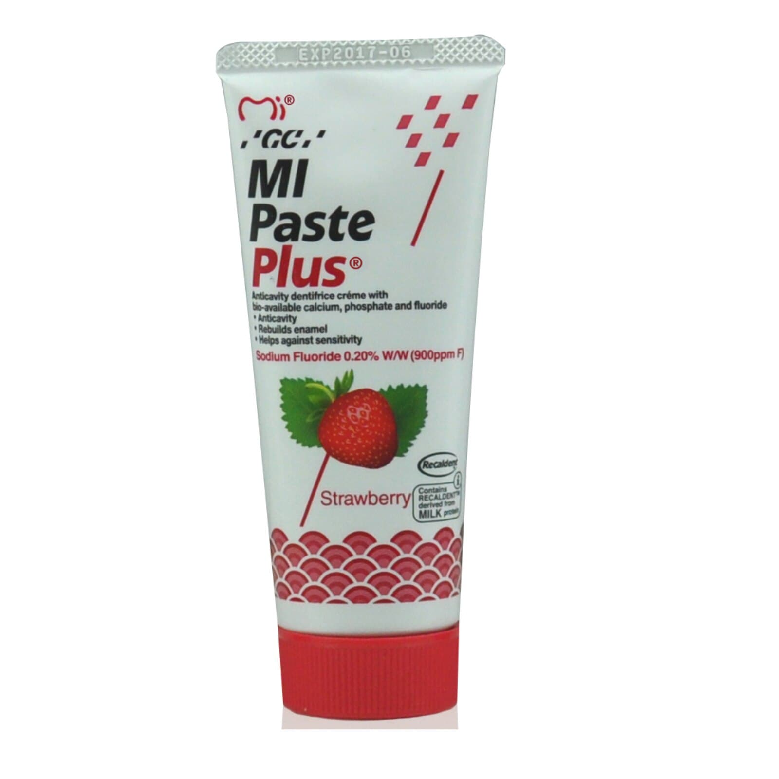 MI Paste Plus Topical Tooth Creme, Strawberry, 40 g Tubes, 10/Pk, 422886 thumbnail 7