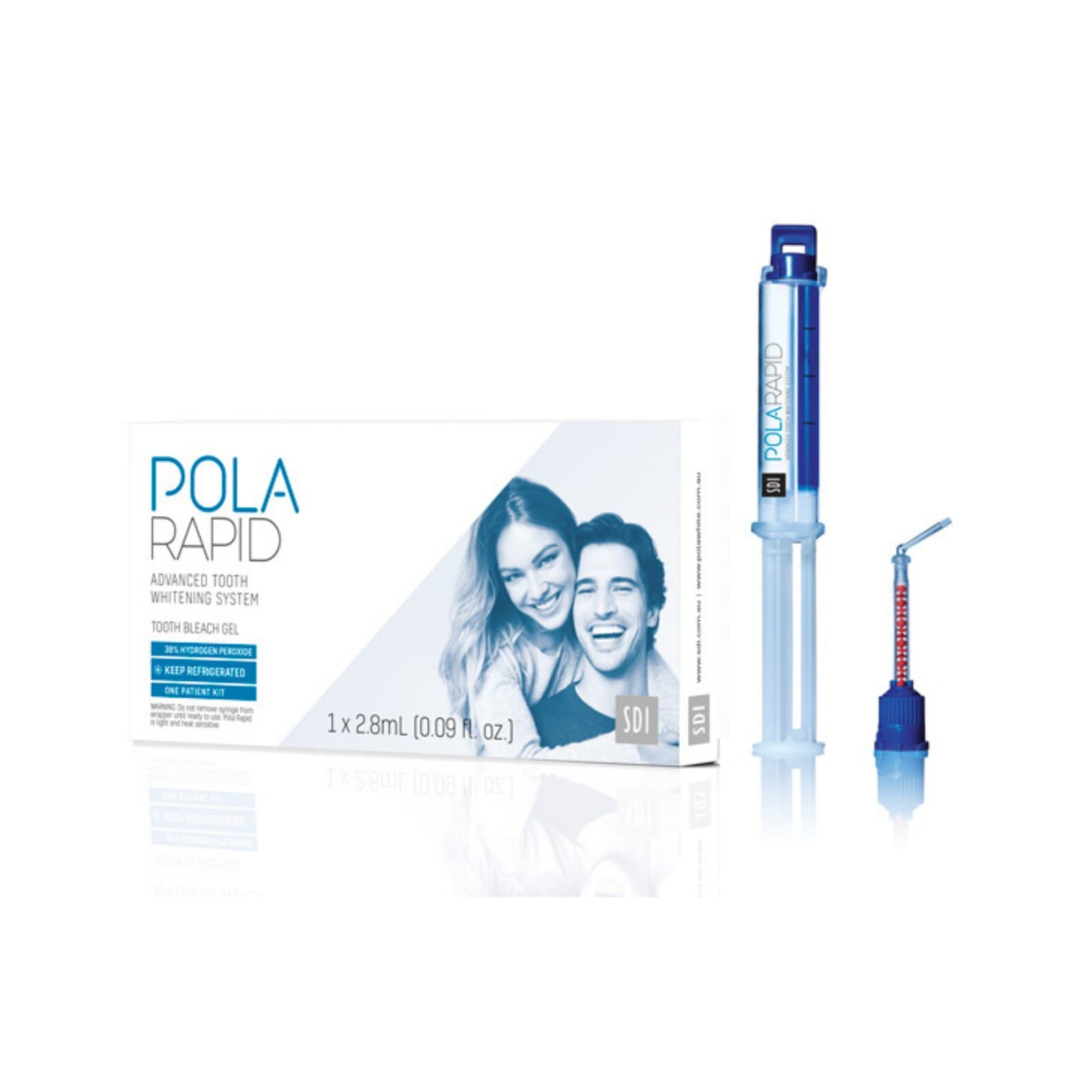 SDI Pola Rapid In-Office Tooth Whitening 1-Patient Kit, 38% Hydrogen Peroxide, 2.8 mL Syringe + 1 g Gingival Barrier, 7700502 thumbnail 2