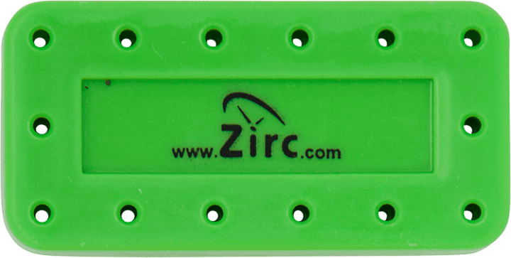 Zirc 14-Hole Magnetic Bur Block, Neon Green, 50Z403-P thumbnail 3