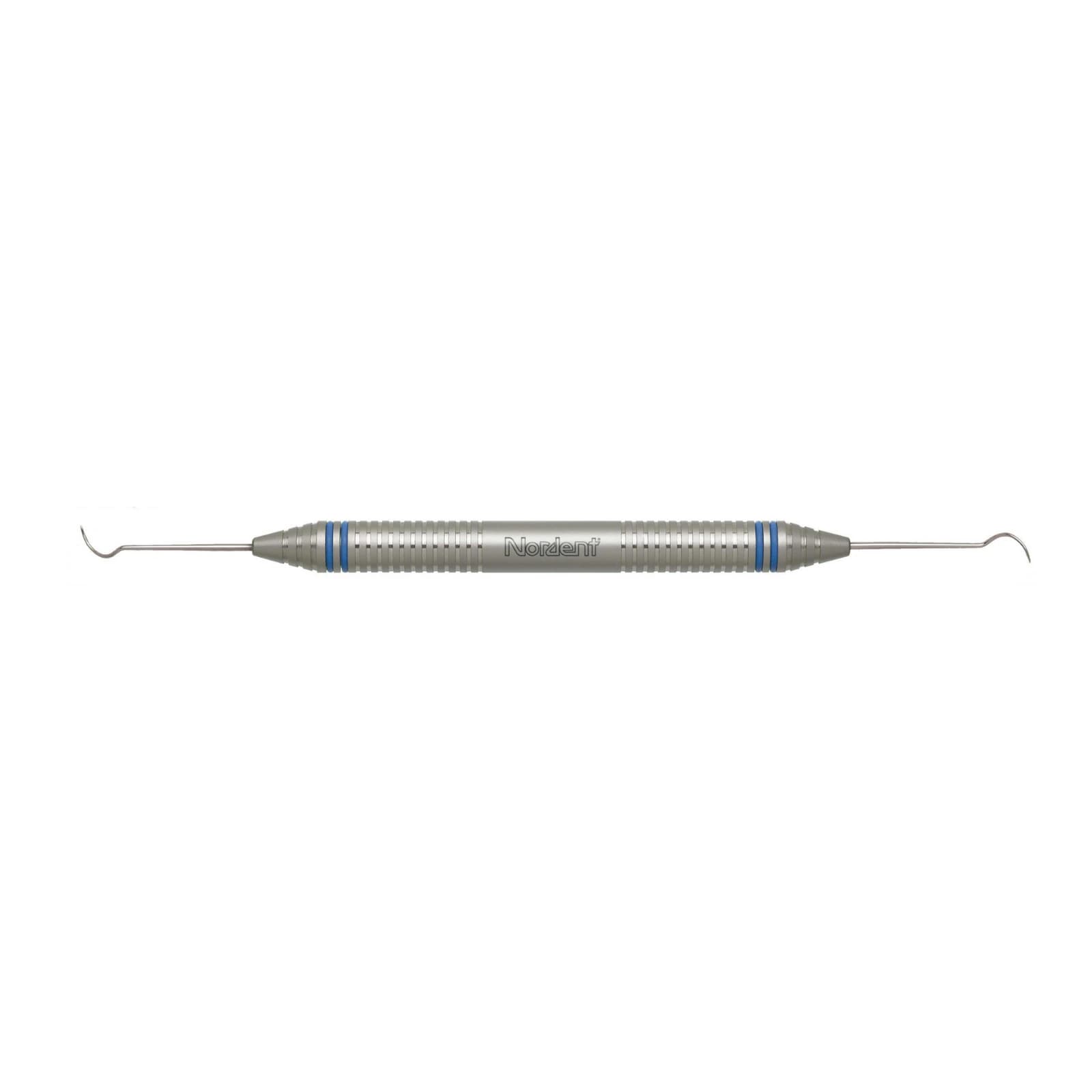 Nordent #2A Double-Ended Explorer, DuraLite ColorRings Handle, Stainless Steel - Explorers - Double-Ended - #2A - DuraLite&reg; ColorRings - Image 1