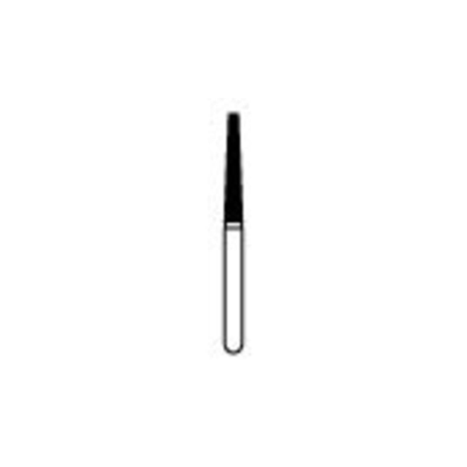 NTI Diamond Bur, FG, Taper Flat End, #848-016, 1.6 mm, Coarse, Green, 5/Pk, C848-016 thumbnail 3
