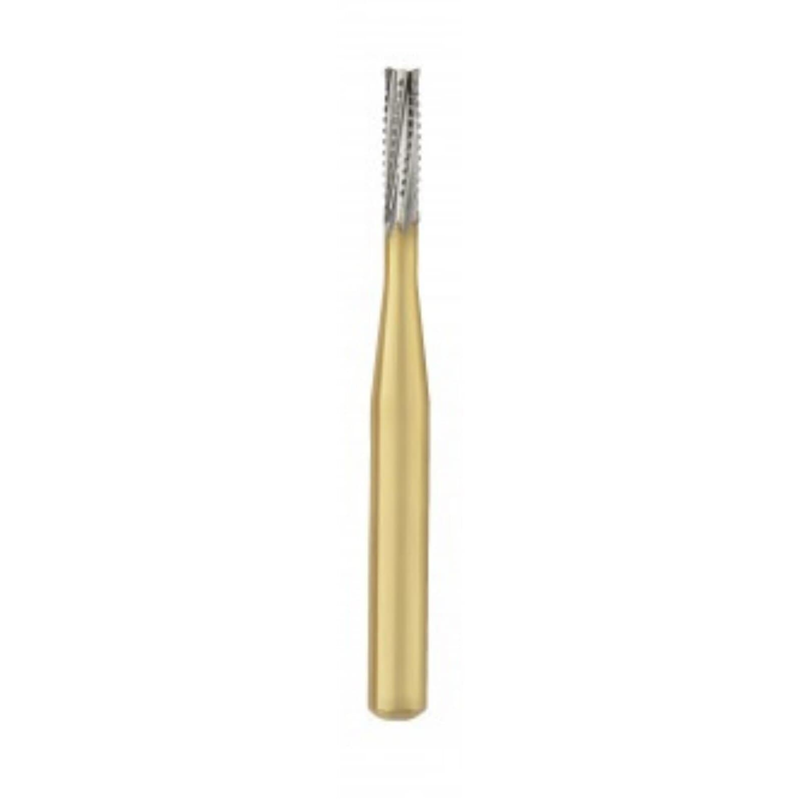 Great White Gold Series Carbide Bur, FGSS, Straight Cross Cut Fissure, #GW557S, Short Shank, 10/Pk, 18219 thumbnail 3