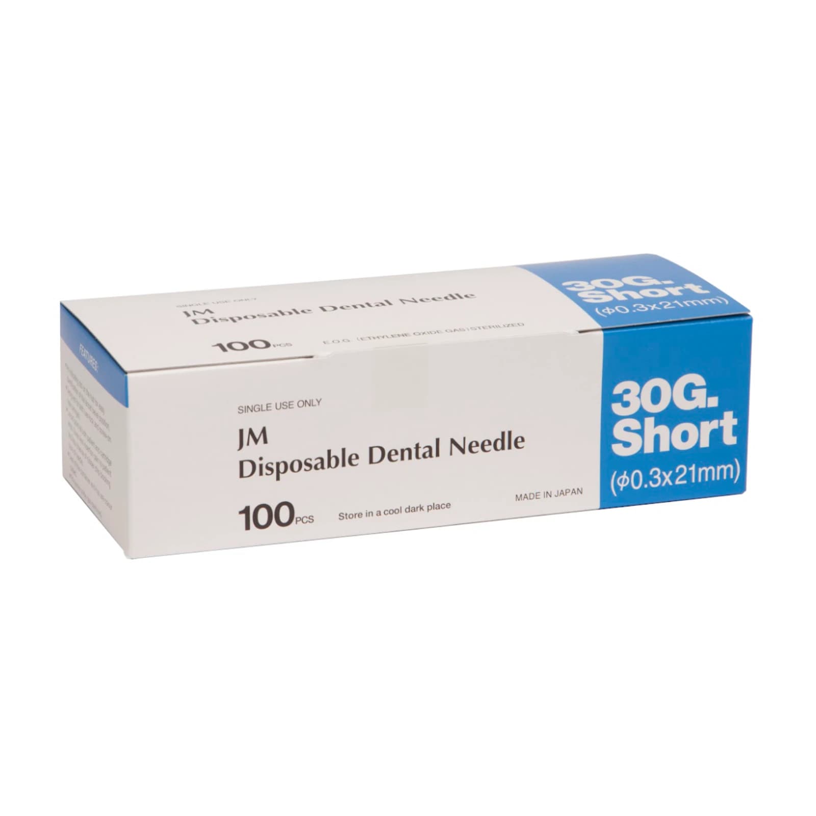 J. Morita JM Blue Disposable Dental Needles, Plastic Hub, 30 Gauge Short, 21mm, 100/Box, 20-30GS thumbnail 16