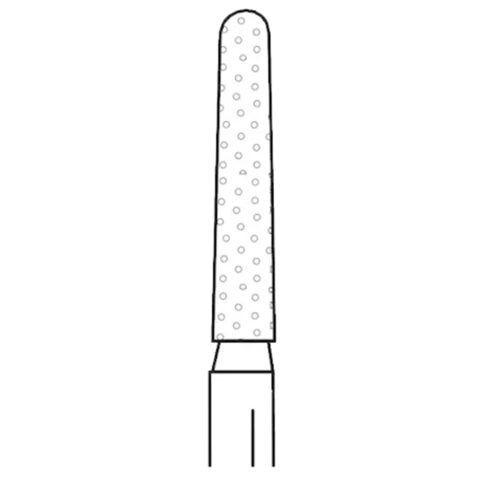 Two Striper ShortCut Diamond Bur, FGSS, Round-End Taper, #782.8 S, 1.5 mm, Coarse, Green, 5/Pk, 2015928 thumbnail 3